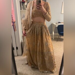 Never worn - Tan/ Golden Lehenga